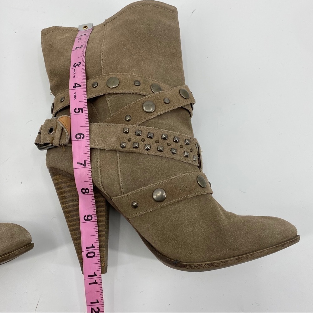 Franco Fortini Cole Italian suede moto boot 9 - Picture 6 of 9